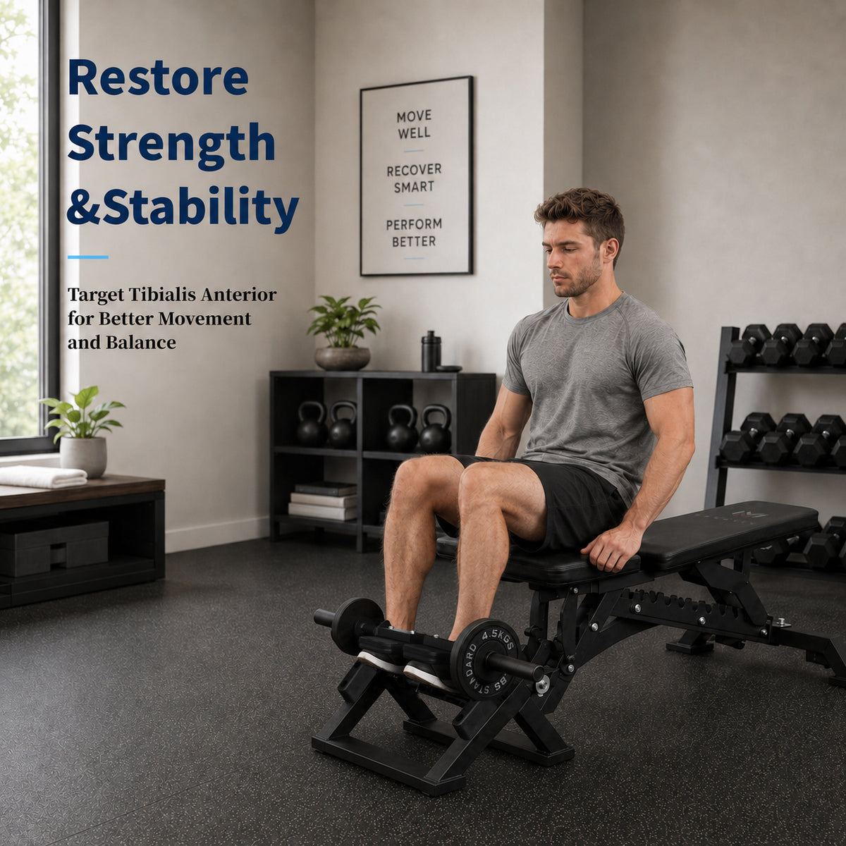 Plate-Loaded Tibialis & Calf Trainer | TB01