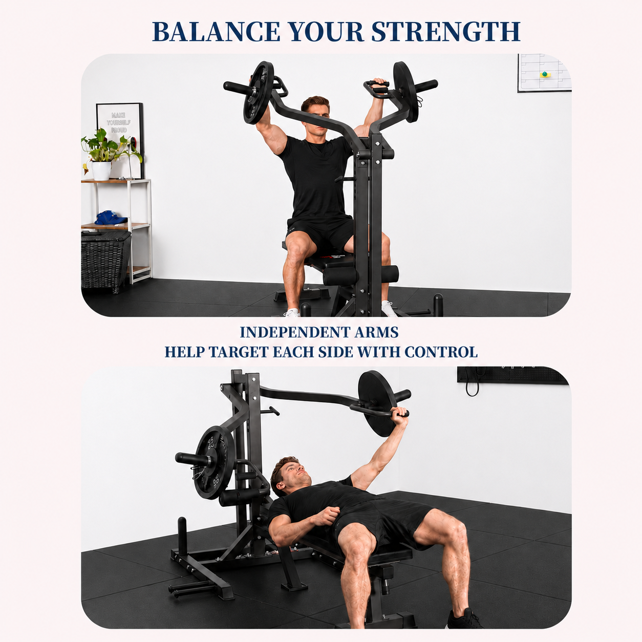 CP46 6-in-1 Chest Press & Squat Machine