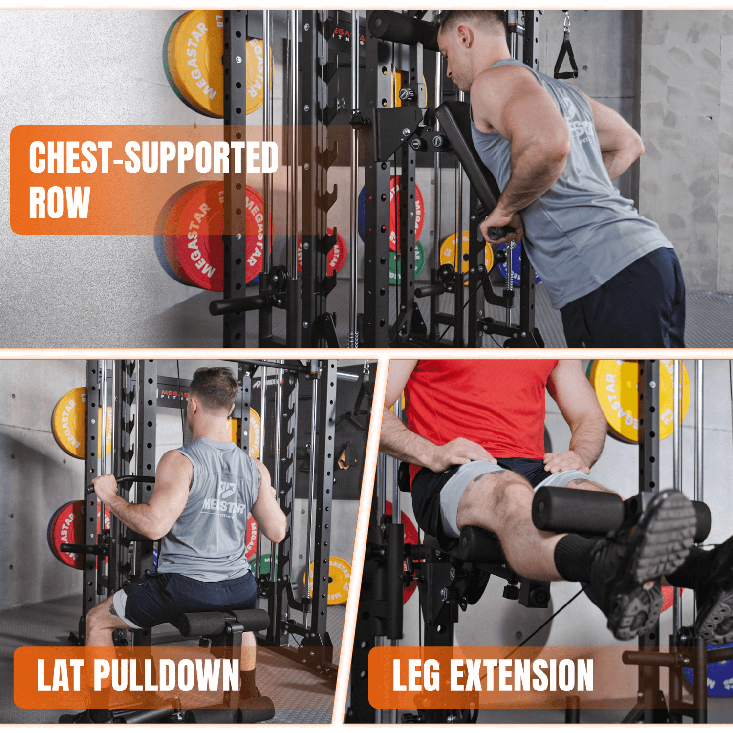 MEGASTAR Rack Mounted Leg Extension