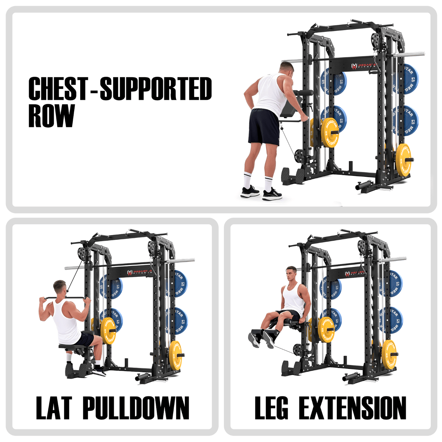 MEGASTAR AT05 Leg Extension Curl Machine