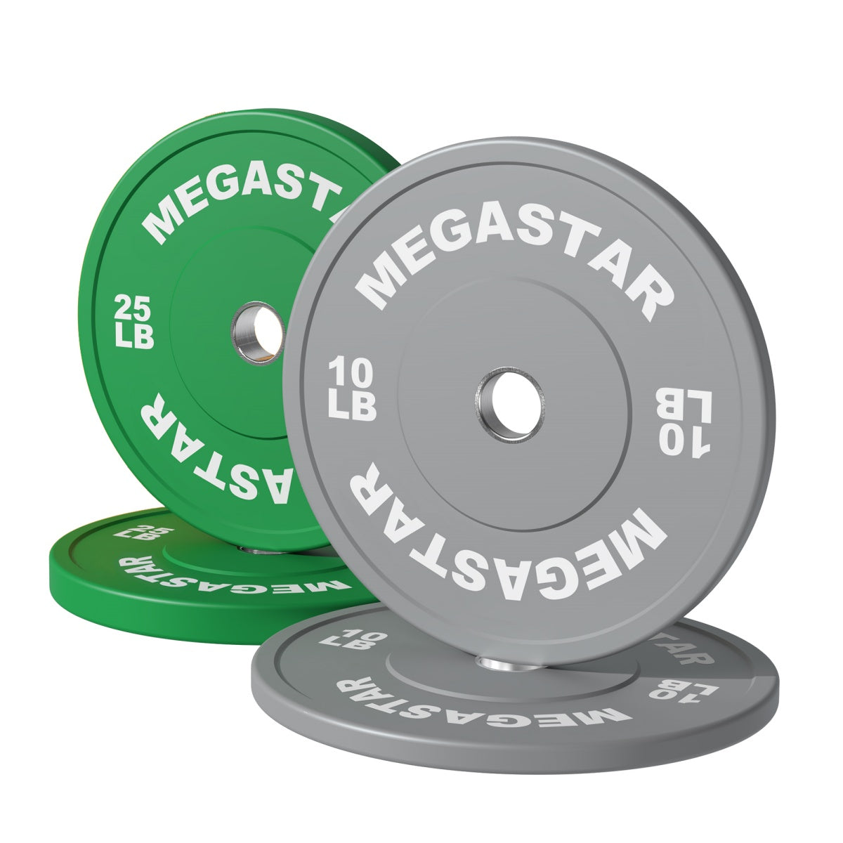 MEGASTAR Bumper Weight Plates Low Bounce Olympic Barbel Bumpers Budget