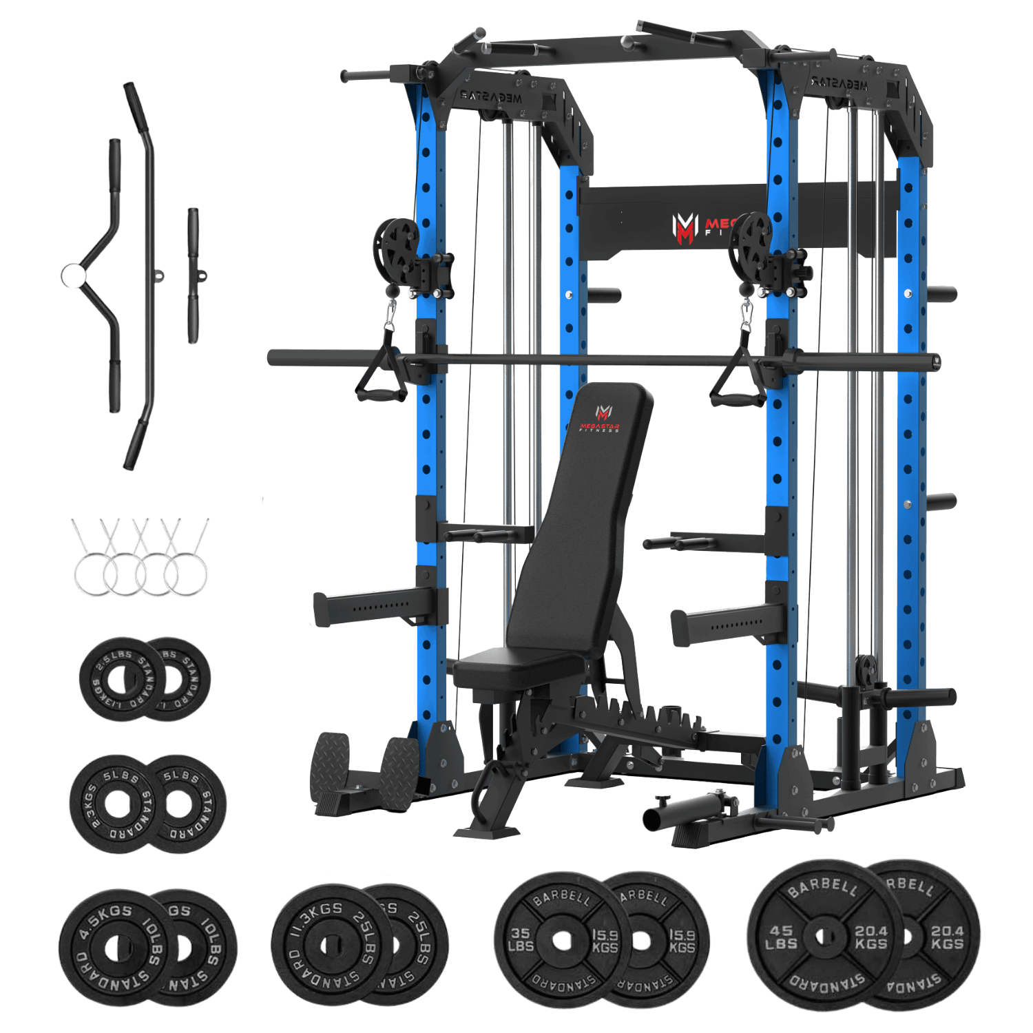 MEGASTAR P63 All-in-one Power Rack Package