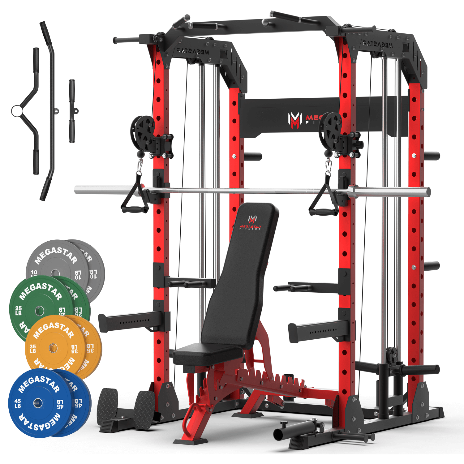 MEGASTAR P63 All-in-one Power Rack Package