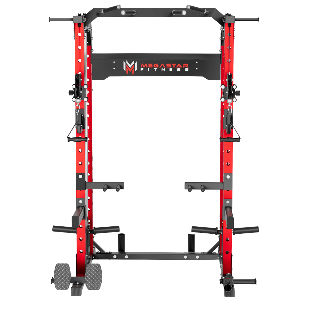 MEGASTAR P63 Power Rack with Cable System for All-in-one Home Gym
