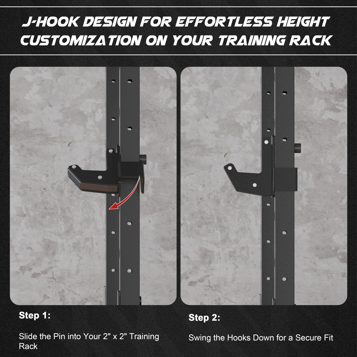 MEGASTAR 2"x2" Sandwich J-Hooks