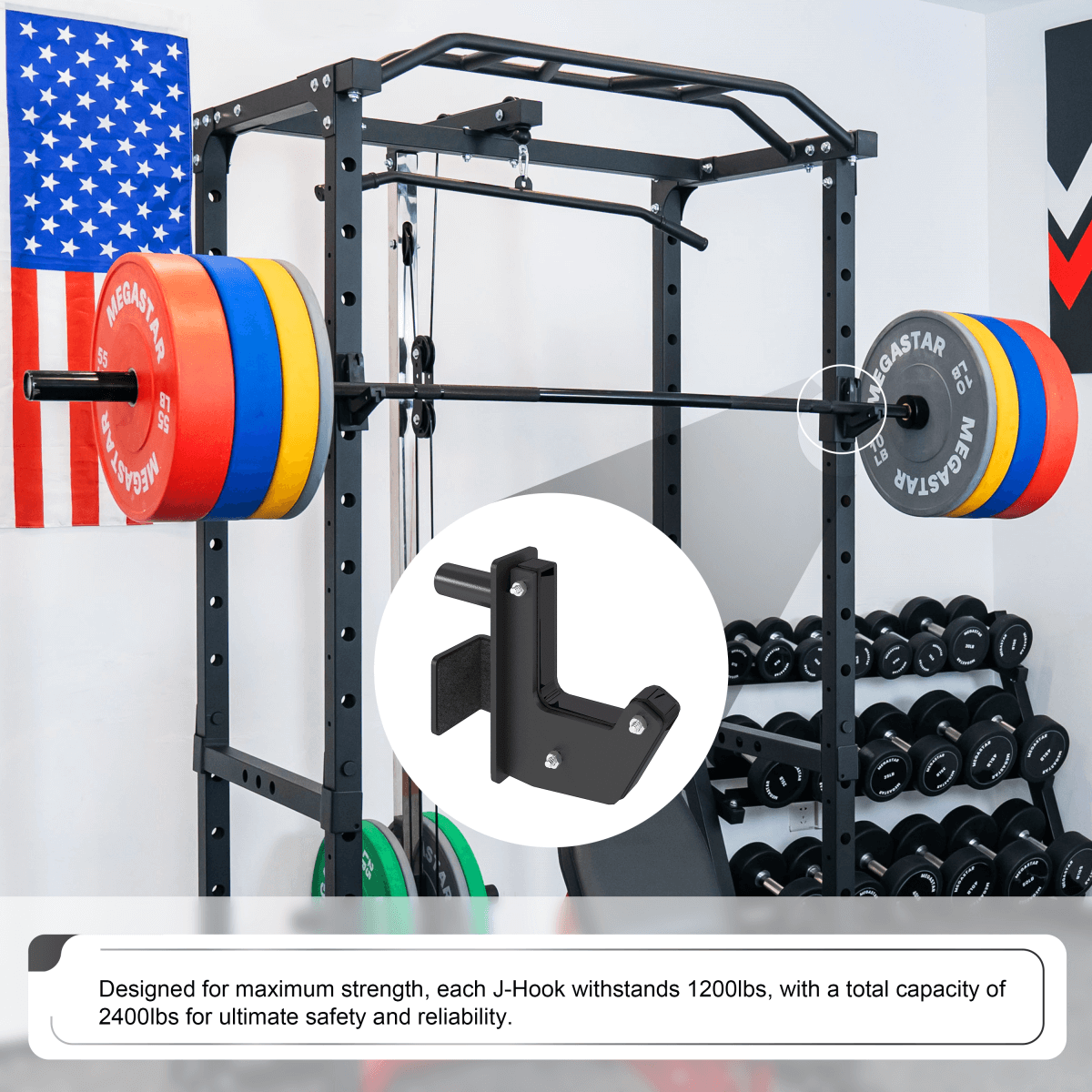 MEGASTAR 2"x2" Sandwich J-Hooks