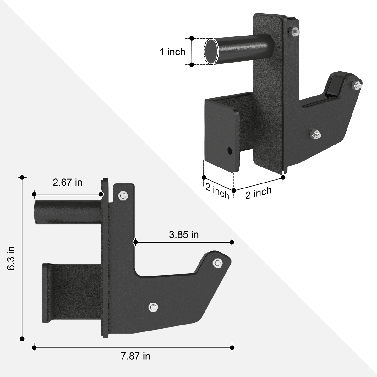 MEGASTAR 2"x2" Sandwich J-Hooks