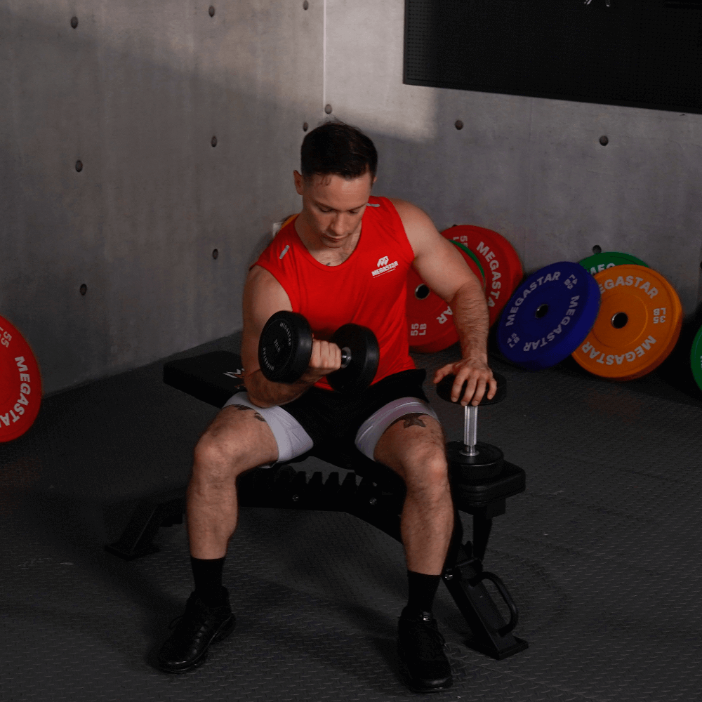 MEGASTAR Adjustable Weight Lifting Bench Workouts Chest Press for Home