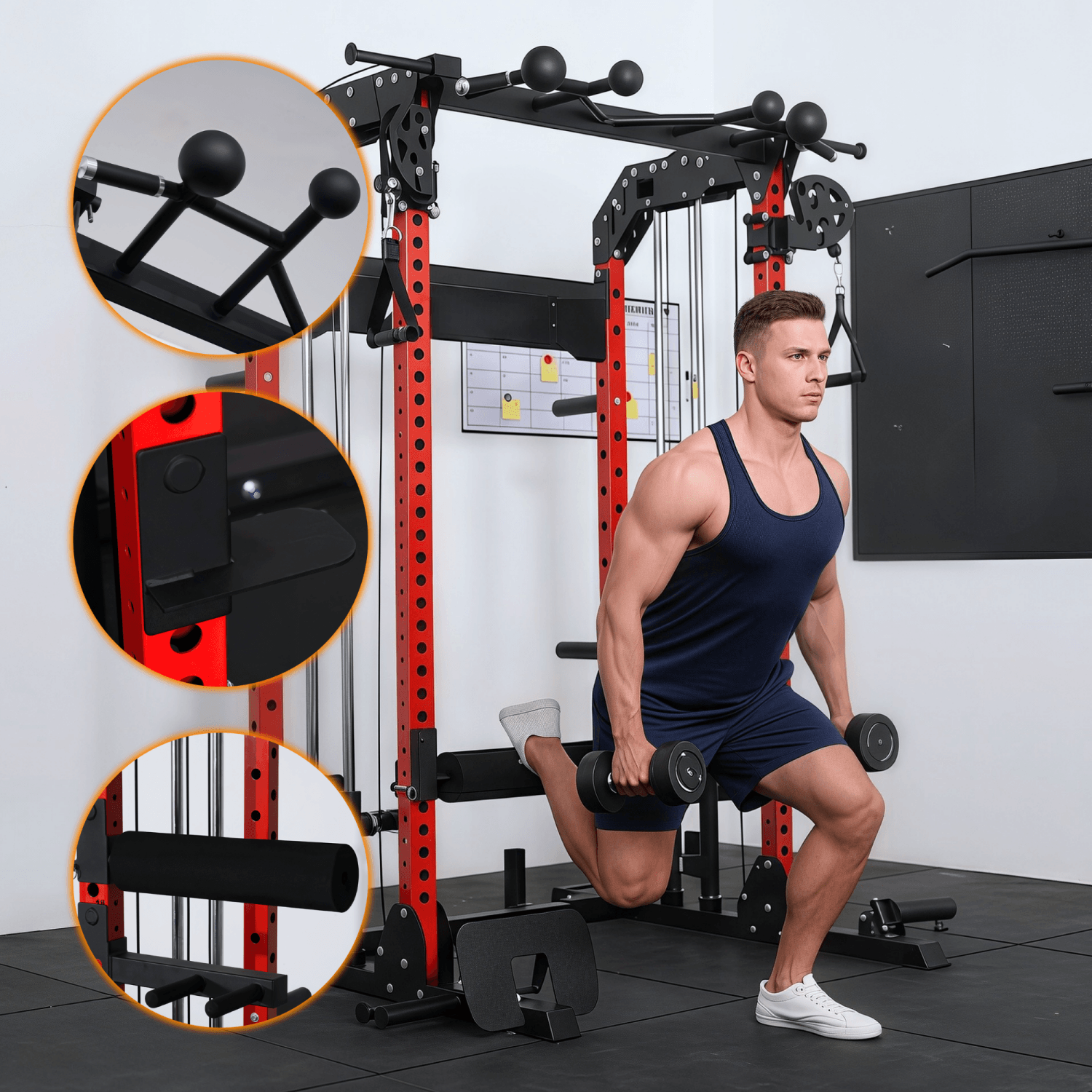 Upgraded All-in-one Power Rack | P63