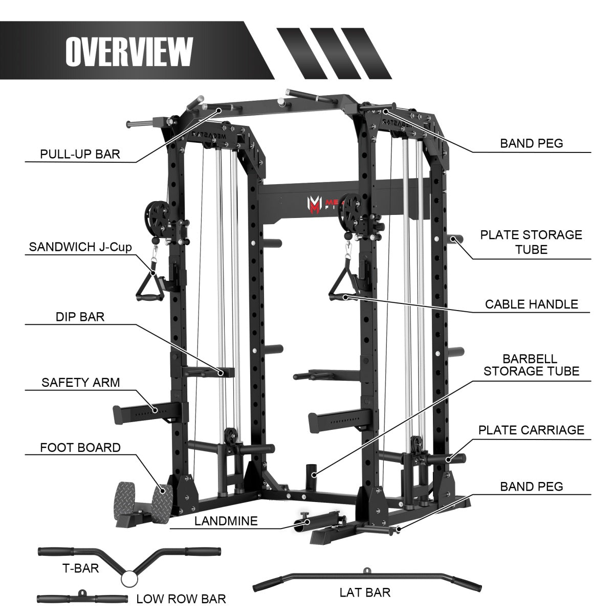 MEGASTAR Strength Training Power Rack P63
