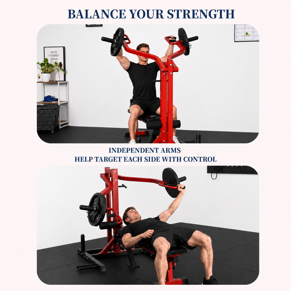 CP46 6-in-1 Chest Press & Squat Machine