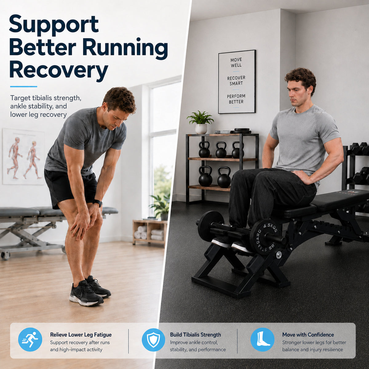 Plate-Loaded Tibialis & Calf Trainer | TB01