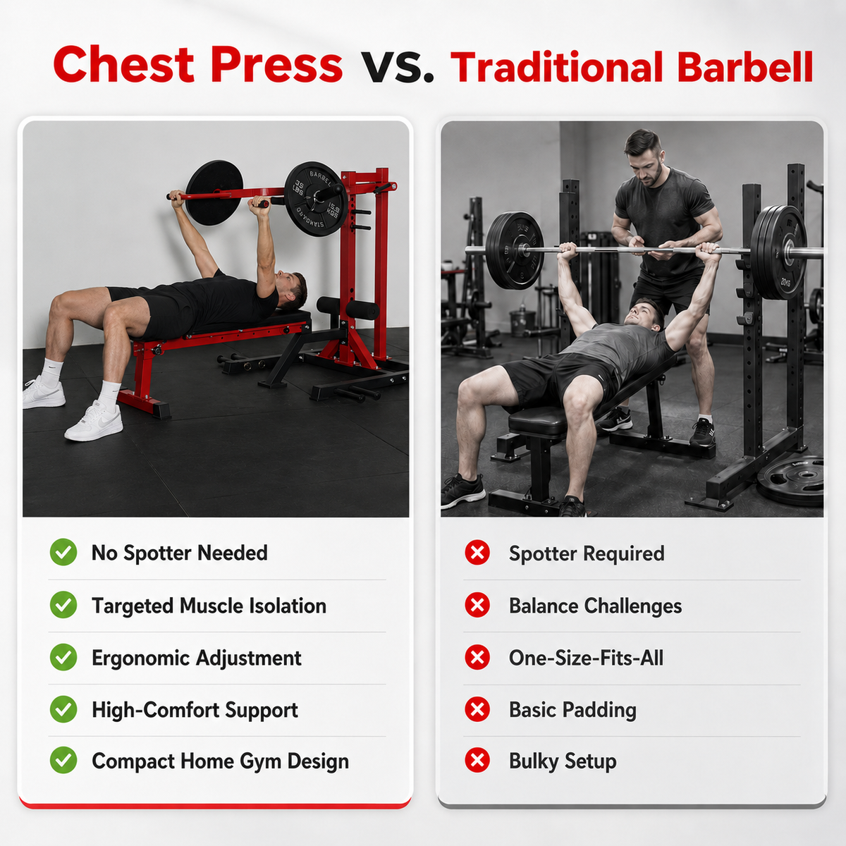 CP46 6-in-1 Chest Press & Squat Machine