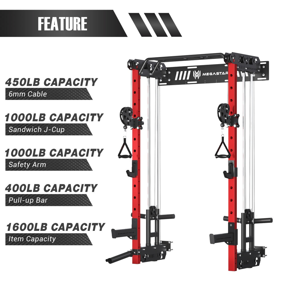 Megastar Wall Mounted Power & Weight Racks for Home Gyms