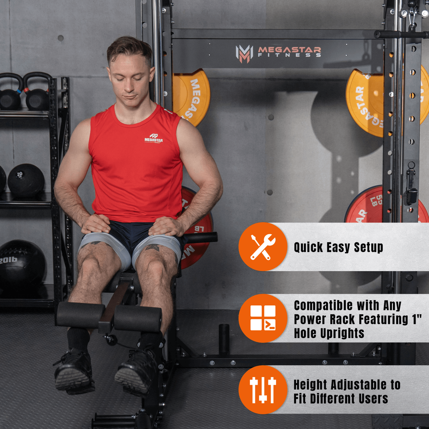 MEGASTAR TK100 Rack Mounted Leg Extension