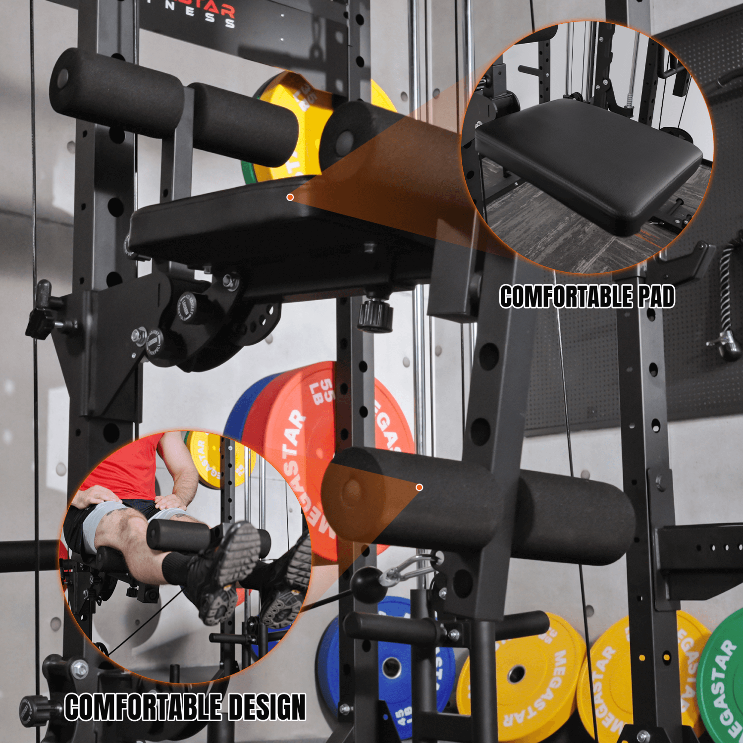 MEGASTAR TK100 Rack Mounted Leg Extension