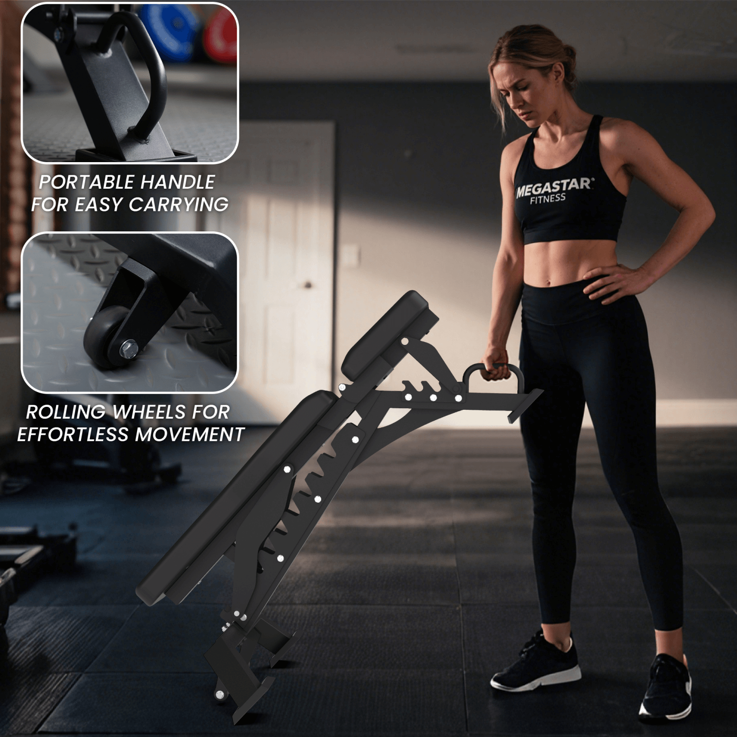 MEGASTAR Adjustable Weight Bench