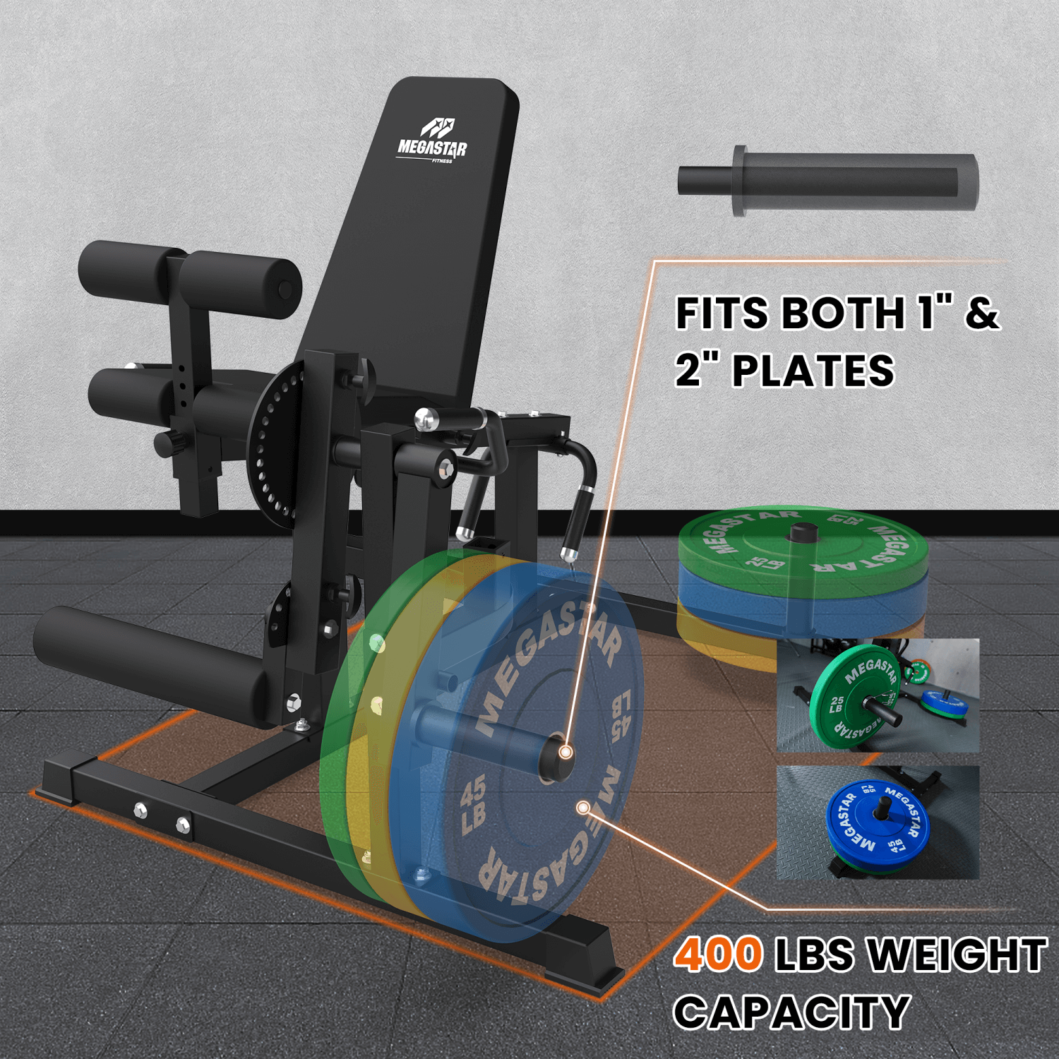 MEGASTAR Leg Extension Curl Machine