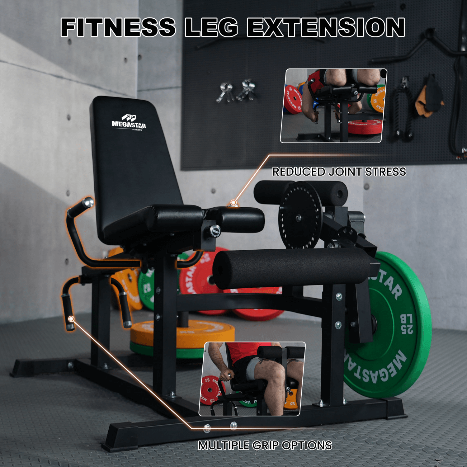 MEGASTAR Leg Extension Curl Machine