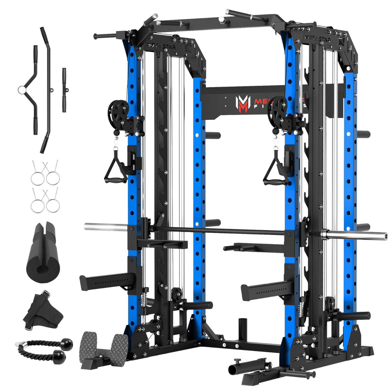 MEGASTAR P107 2"x3" All-In-One Home Gym Smith Machine
