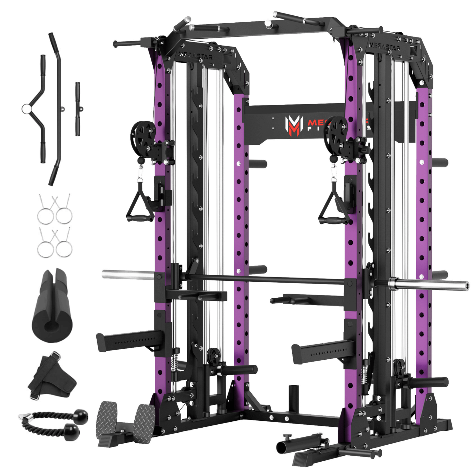 MEGASTAR P107 2"x3" All-In-One Home Gym Smith Machine