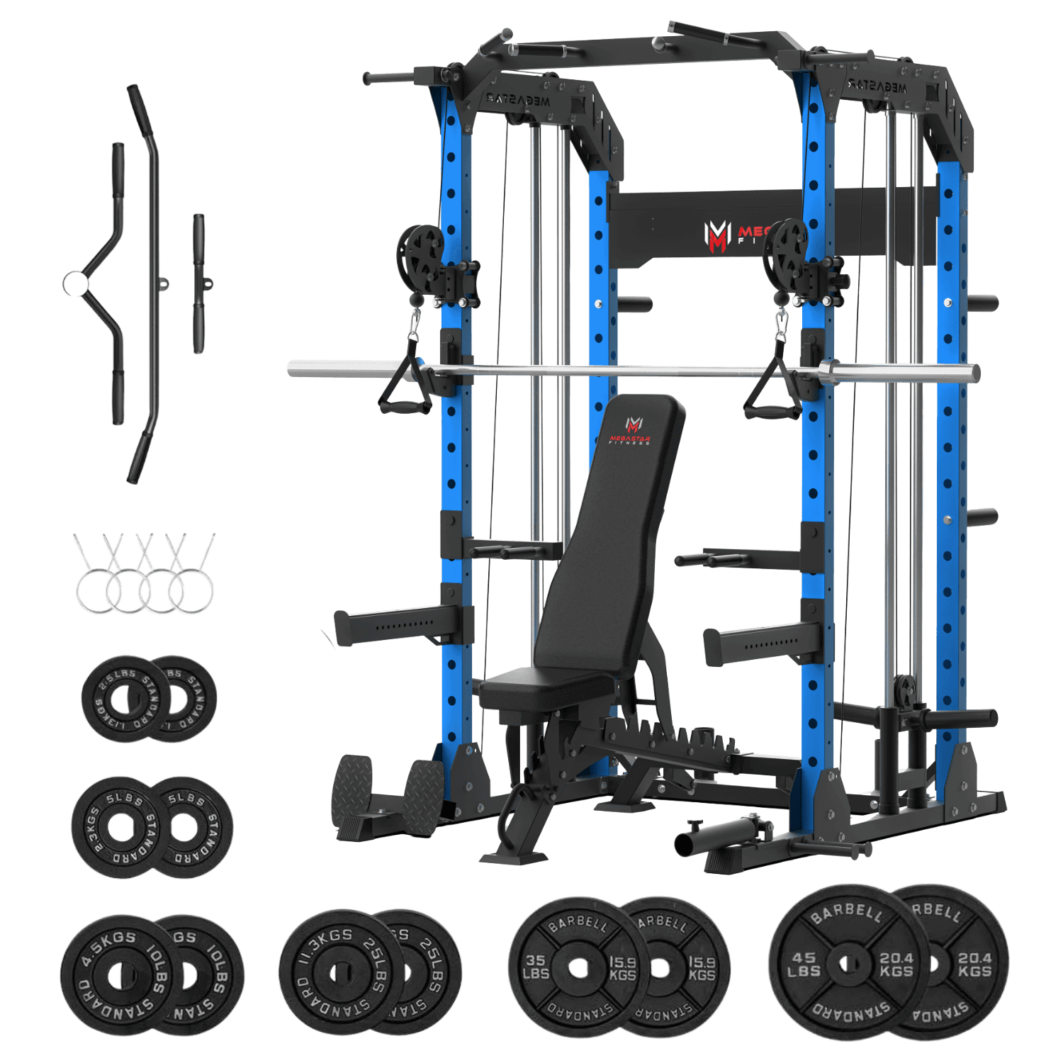 MEGASTAR P63 All-in-one Power Rack Package