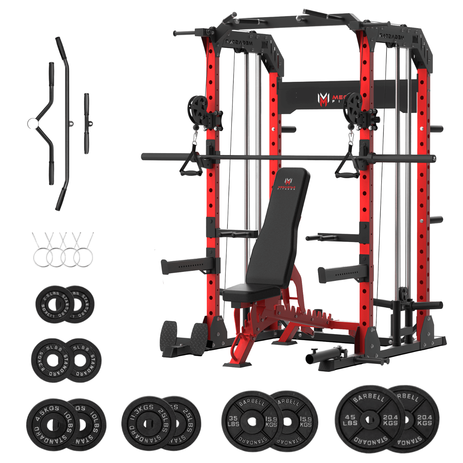 MEGASTAR P63 All-in-one Power Rack Package