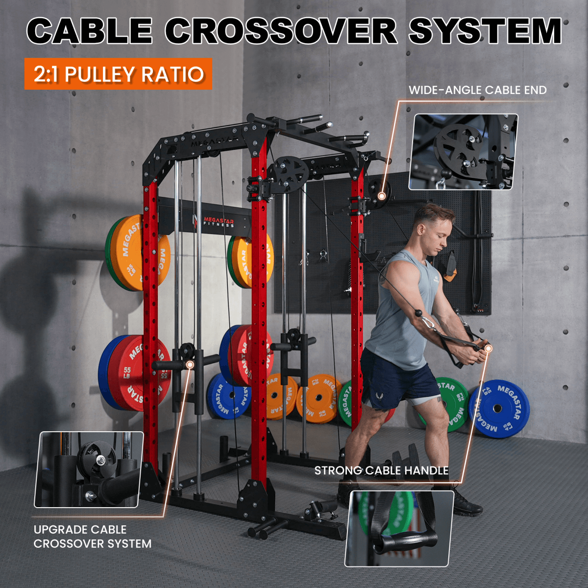 MEGASTAR P63 All-in-one Power Rack