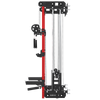 MEGASTAR P67 Wall-Mounted Squat Rack with Cable Crossover System for Home Gym