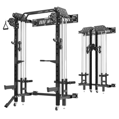 Wall-Mount Folding Power Rack