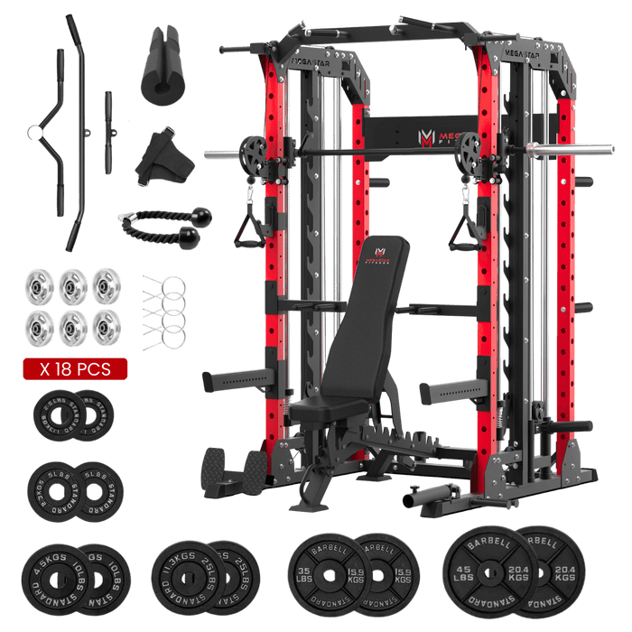 MEGASTAR P107 All-In-One Smith Machine Package