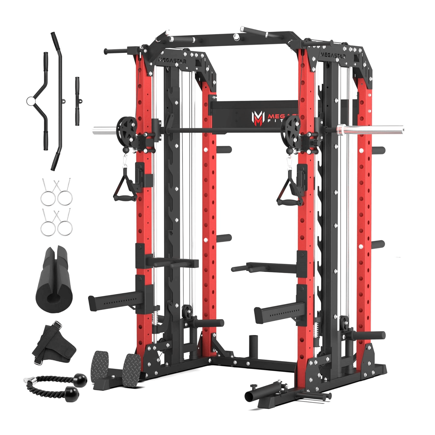 MEGASTAR P107 2"x3" All-In-One Home Gym Smith Machine