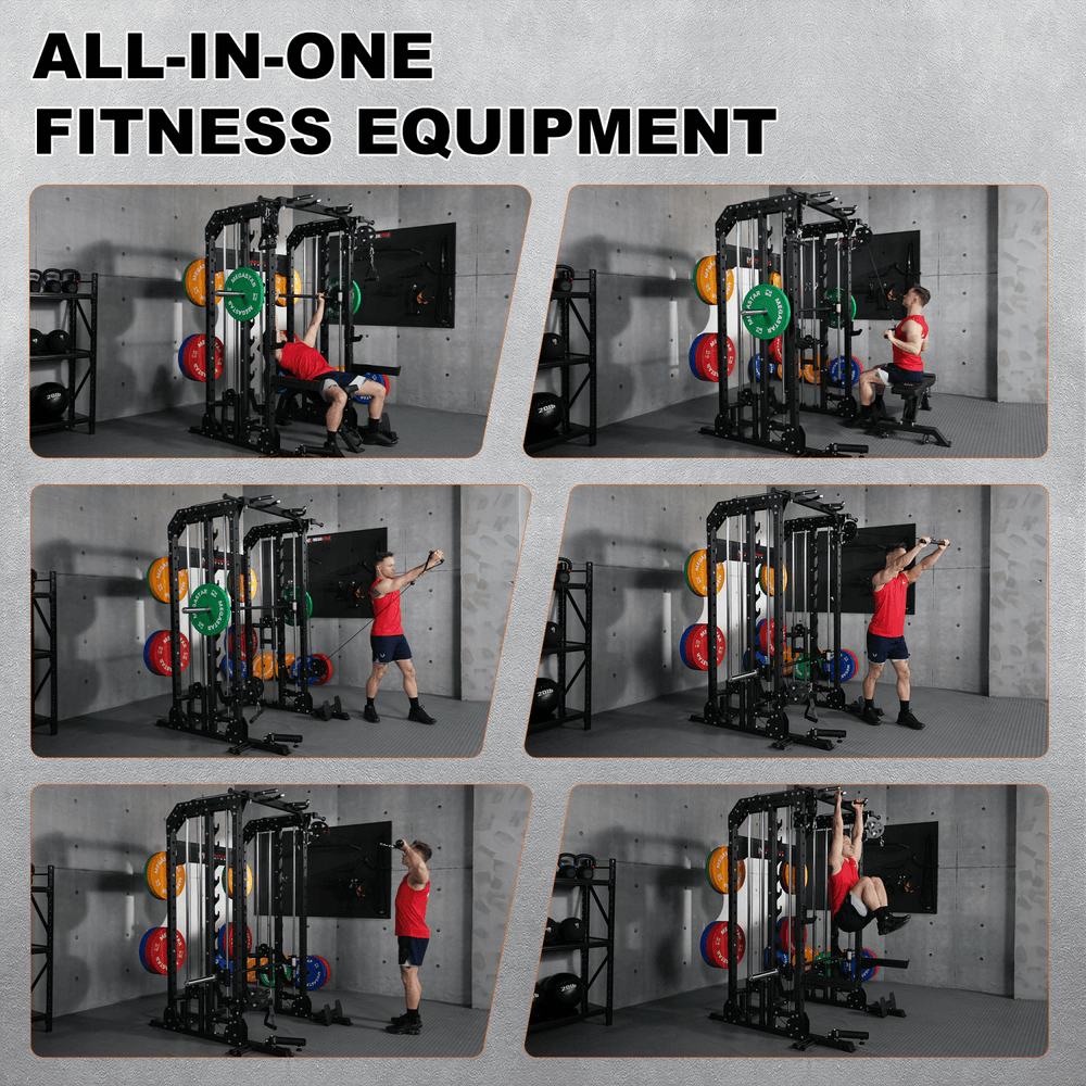 MEGASTAR P107 All-In-One Smith Machine Package for Home