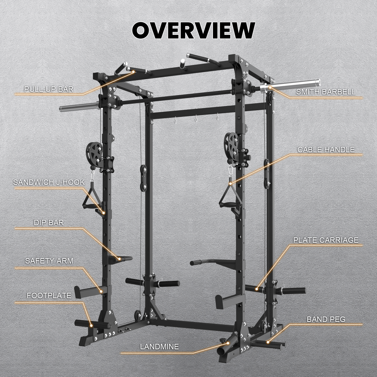 Ultra 3-in-1 Functional Smith Machine | T35