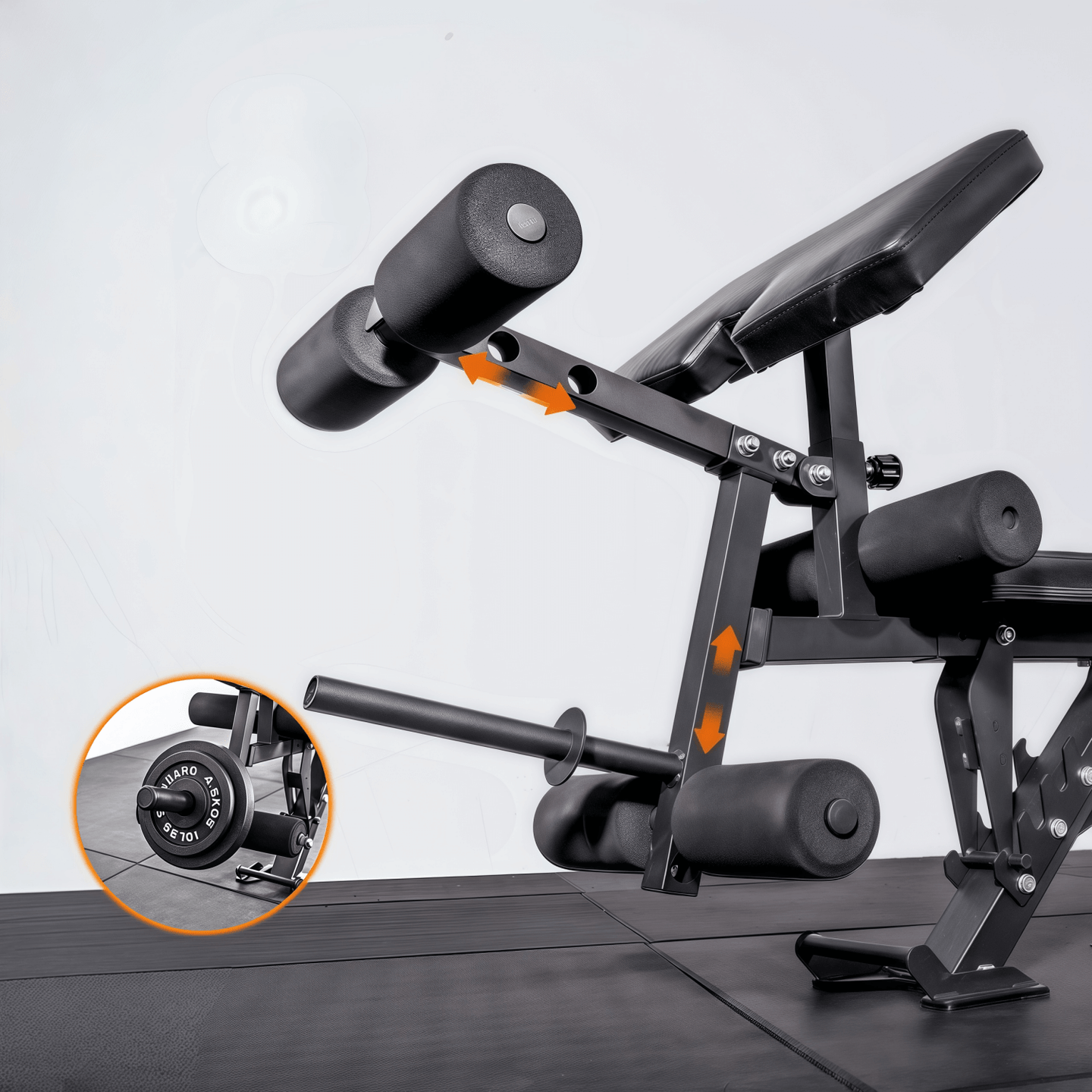 Combined Leg Extension&Curl Station