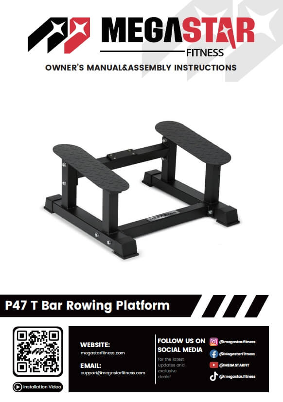 P47 Rowing Platform Manual cover